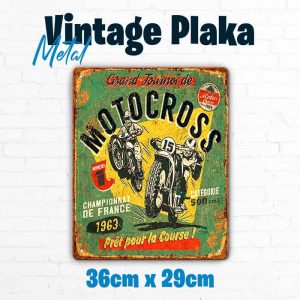 36×29 cm Metal Plaka (Poster)